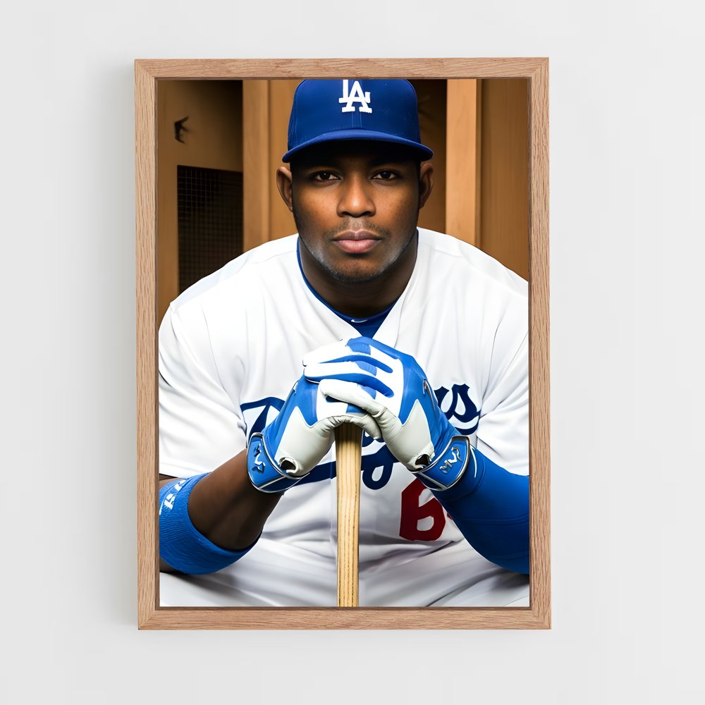Poster Yasiel puig – affiche Baseball (vue 4)